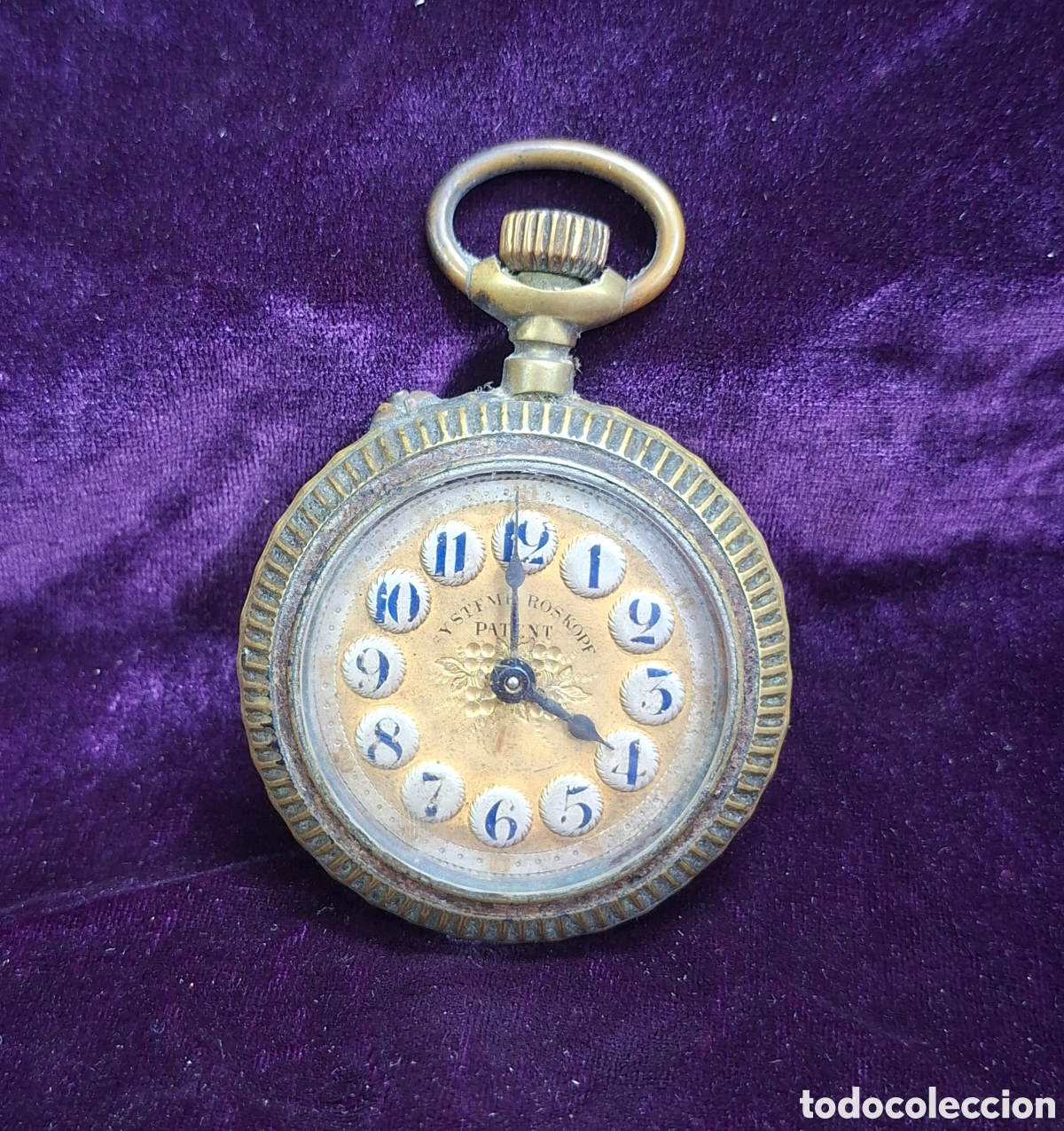 Antig&uuml;edades: Reloj de bolsillo antiguo Roskopf Siglo XX