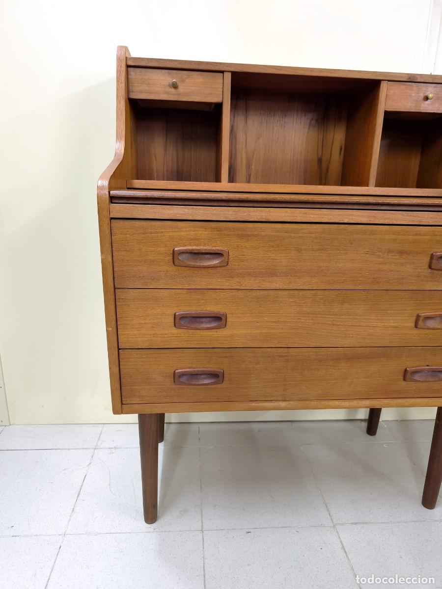 Antig&uuml;edades: C&Oacute;MODA ESCRITORIO TECA MID CENTURY - Foto 4