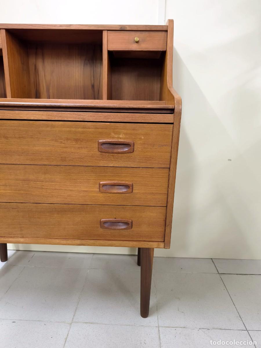 Antig&uuml;edades: C&Oacute;MODA ESCRITORIO TECA MID CENTURY - Foto 5