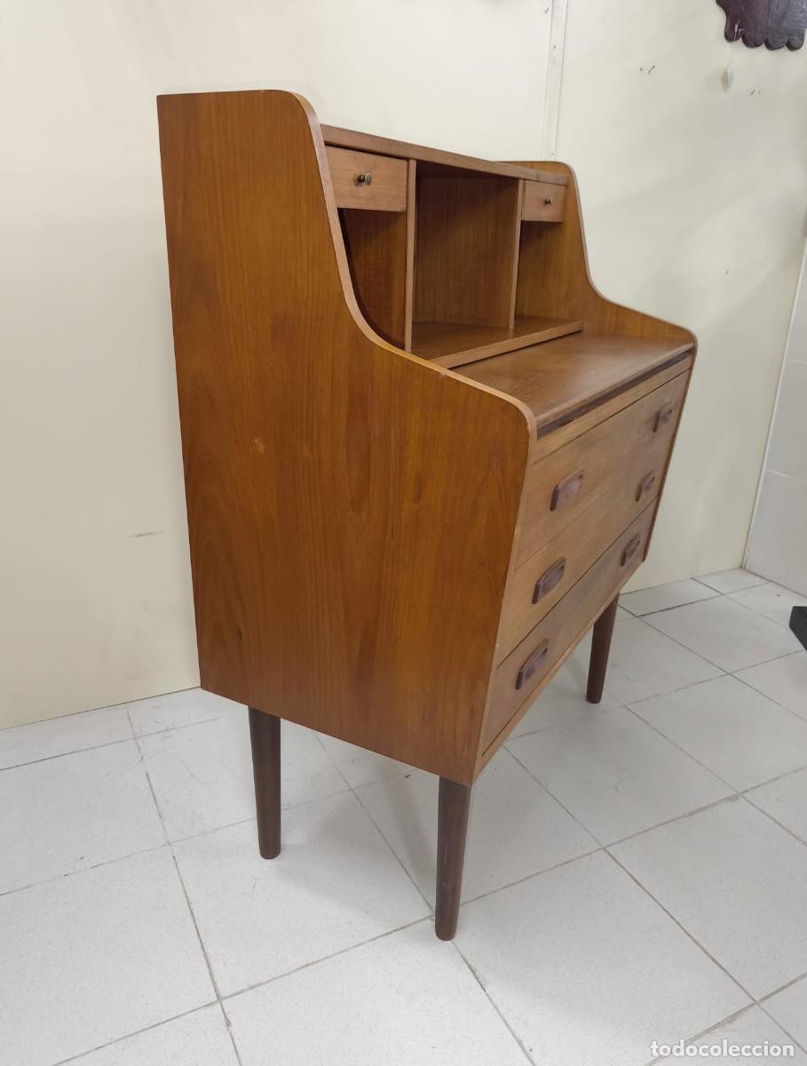 Antig&uuml;edades: C&Oacute;MODA ESCRITORIO TECA MID CENTURY - Foto 7