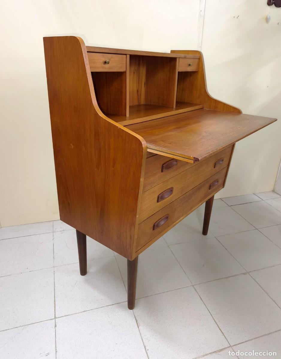 Antig&uuml;edades: C&Oacute;MODA ESCRITORIO TECA MID CENTURY - Foto 8