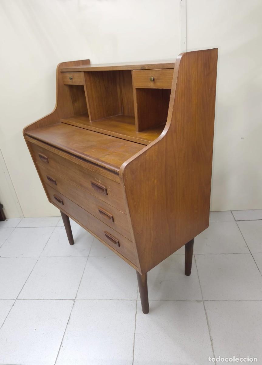 Antig&uuml;edades: C&Oacute;MODA ESCRITORIO TECA MID CENTURY - Foto 10
