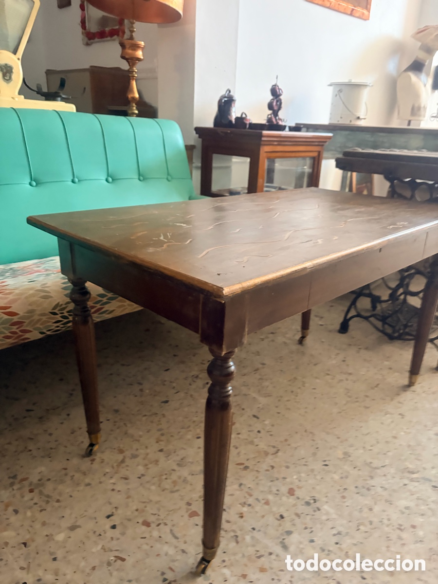 Antig&uuml;edades: Antigua mesa de centro - Foto 2