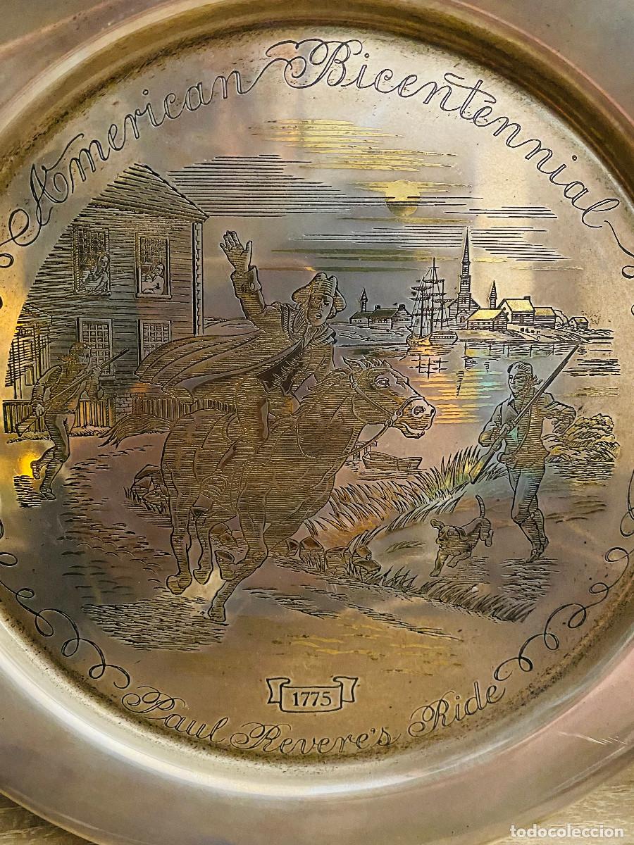 Antig&uuml;edades: Plato Danbury Mint La Cabalgata de Paul Revere 1775