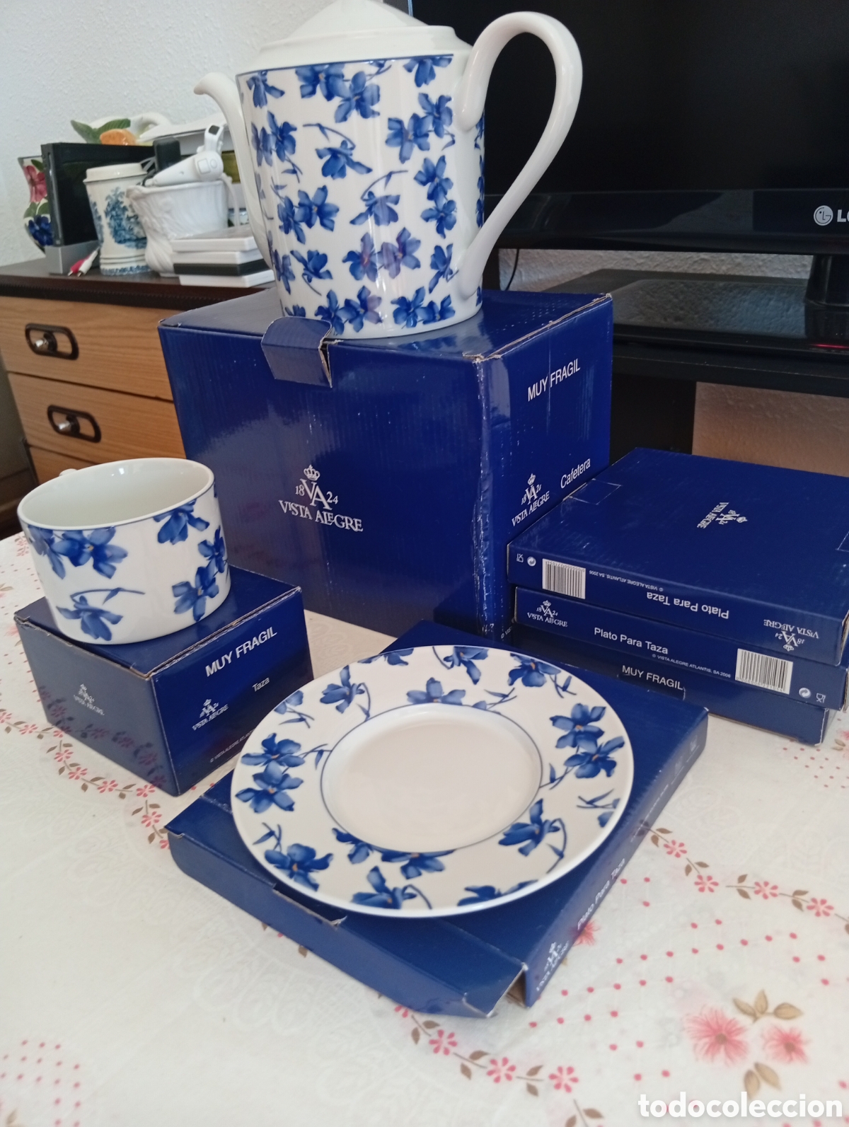 Antig&uuml;edades: Set de caf&eacute; de porcelana - Foto 2
