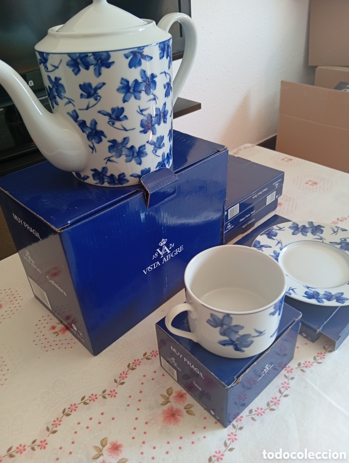 Antig&uuml;edades: Set de caf&eacute; de porcelana - Foto 3