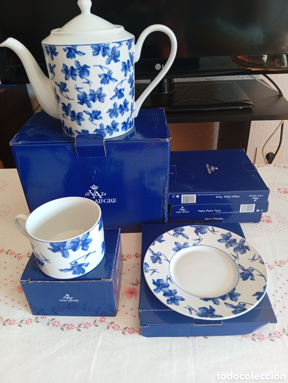 Antig&uuml;edades: Set de caf&eacute; de porcelana