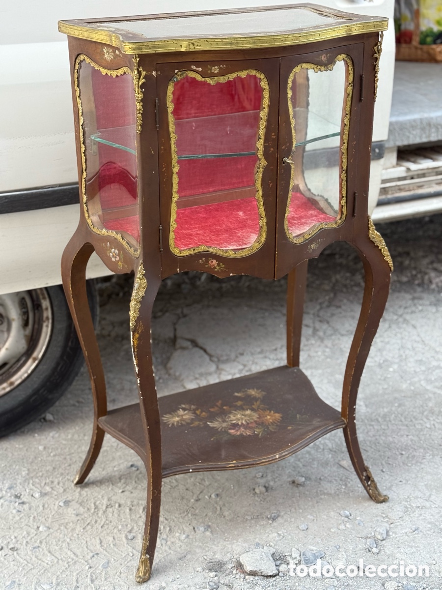 Antig&uuml;edades: Antigua vitrina Luis XV