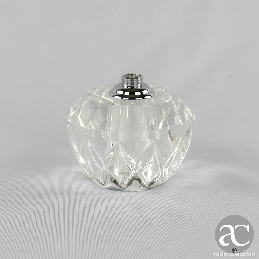 Antig&uuml;edades: Frasco de perfume em cristal incolor lapidado - Foto 5