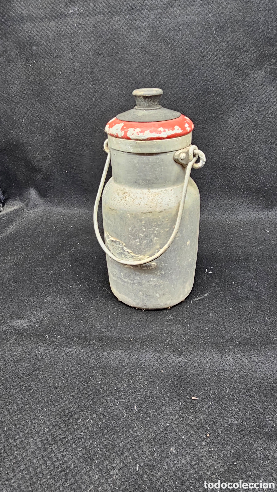 Antig&uuml;edades: Antigua lechera de aluminio