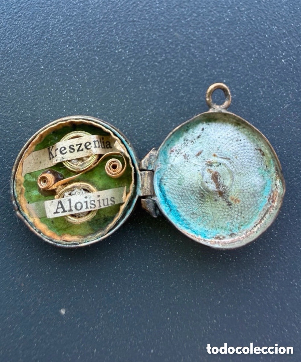 Antig&uuml;edades: Antiguo relicario finales del siglo XVIII, arte sacro, religioso