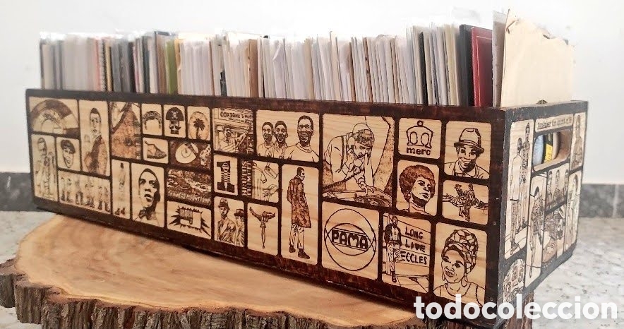 Antig&uuml;edades: Caj&oacute;n para singles de vinilo