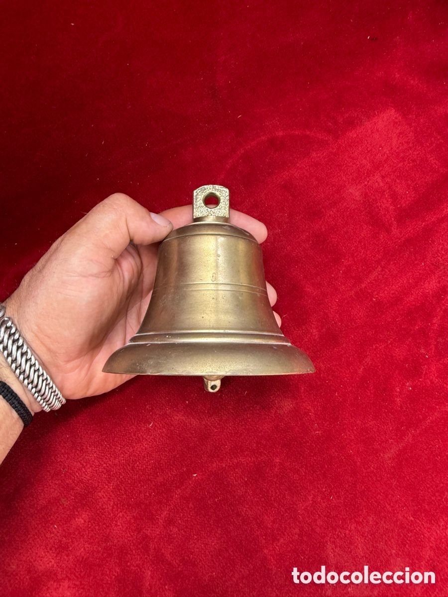 Antig&uuml;edades: Antigua y gran campana de bronce,pesada!