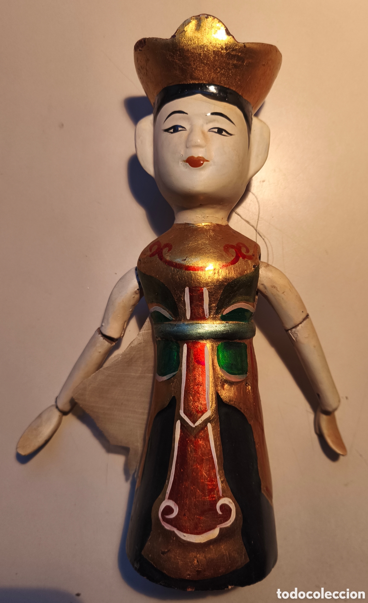 Antig&uuml;edades: Vintage Indonesian Hand Carved Wooden Balinese Female Dancer&nbsp;