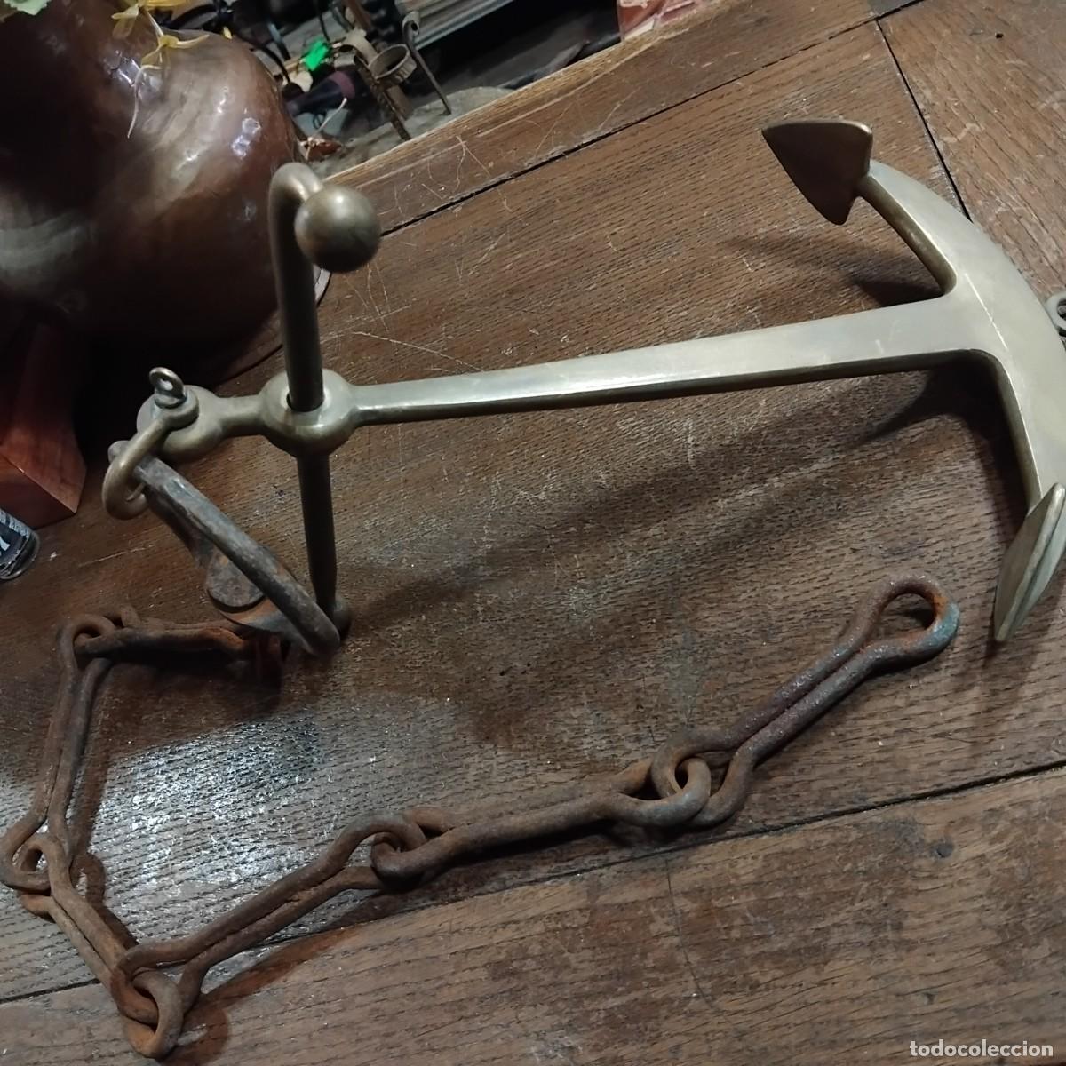 Antig&uuml;edades: Ancla de bronce para decorar , 31cm &times; 22cm... - Foto 2