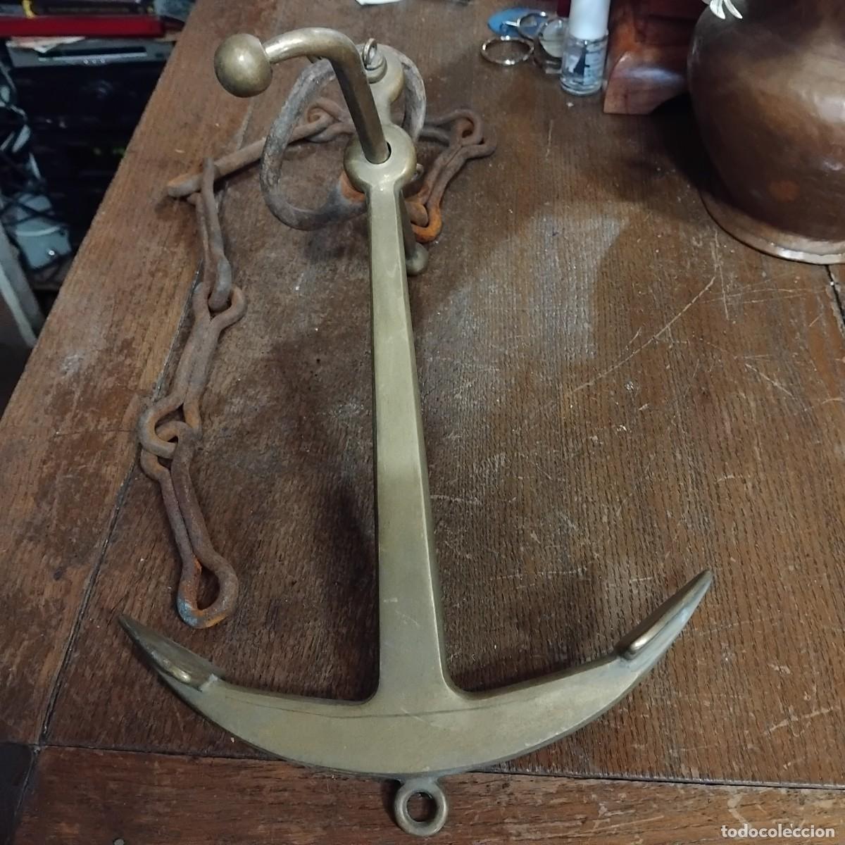 Antig&uuml;edades: Ancla de bronce para decorar