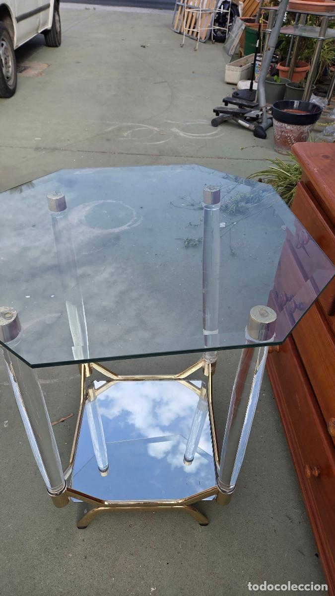 Antig&uuml;edades: mesa de cristal y metraquilato - Foto 3