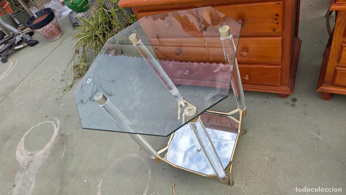 Antig&uuml;edades: mesa de cristal y metraquilato - Foto 4