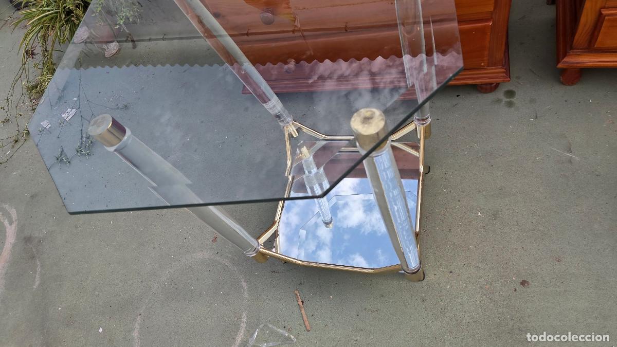 Antig&uuml;edades: mesa de cristal y metraquilato - Foto 5