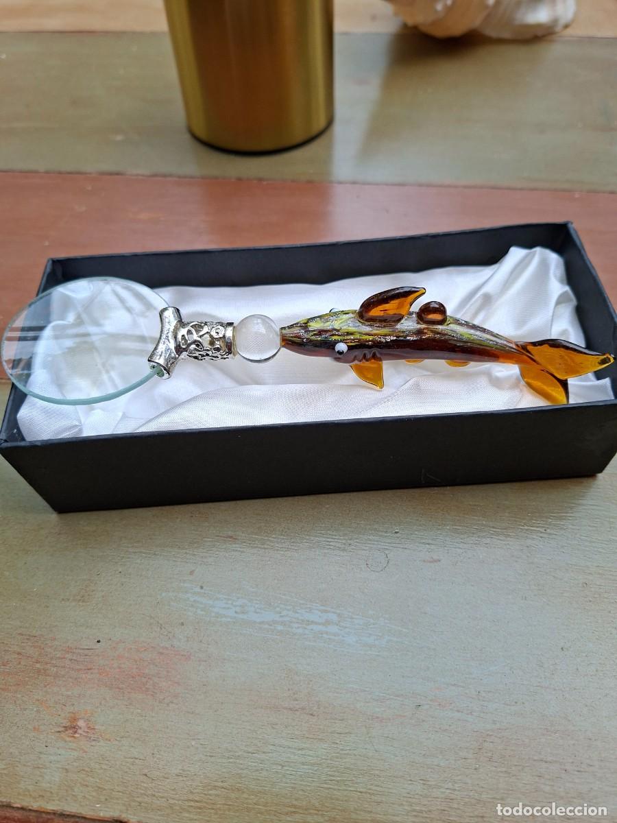 Antig&uuml;edades: Lupa con cristal de Murano - Foto 1