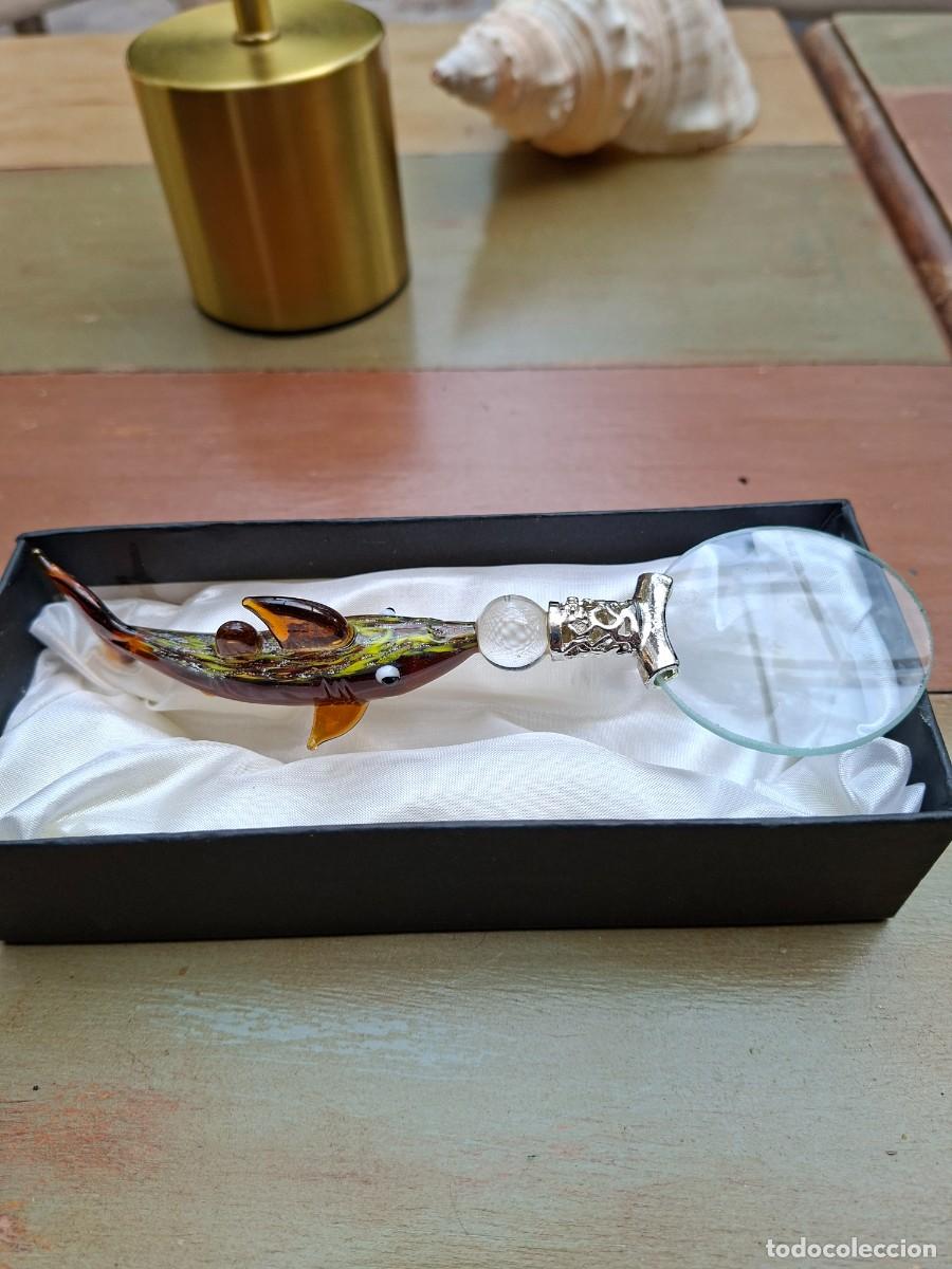 Antig&uuml;edades: Lupa con cristal de Murano - Foto 2
