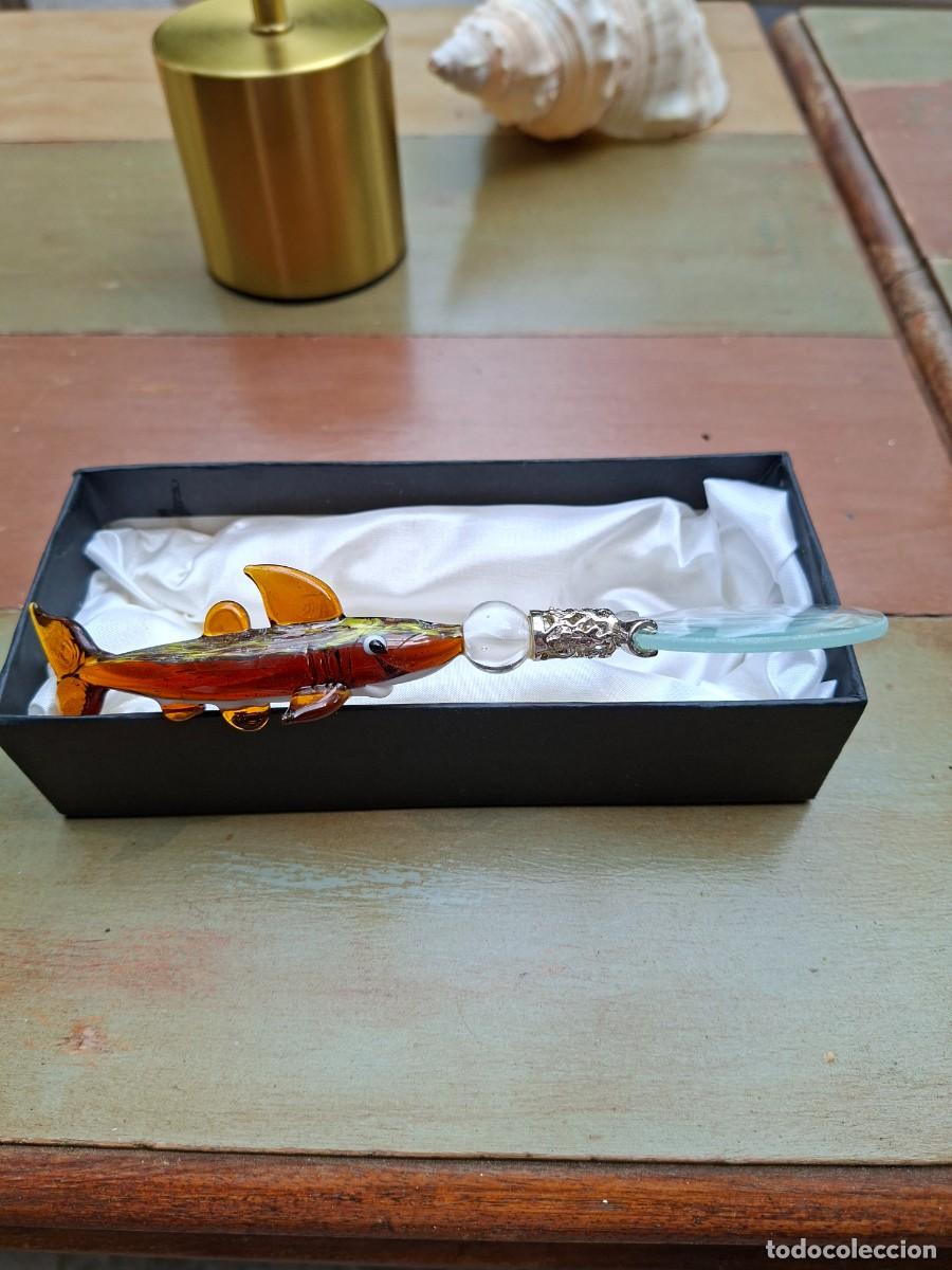Antig&uuml;edades: Lupa con cristal de Murano - Foto 3