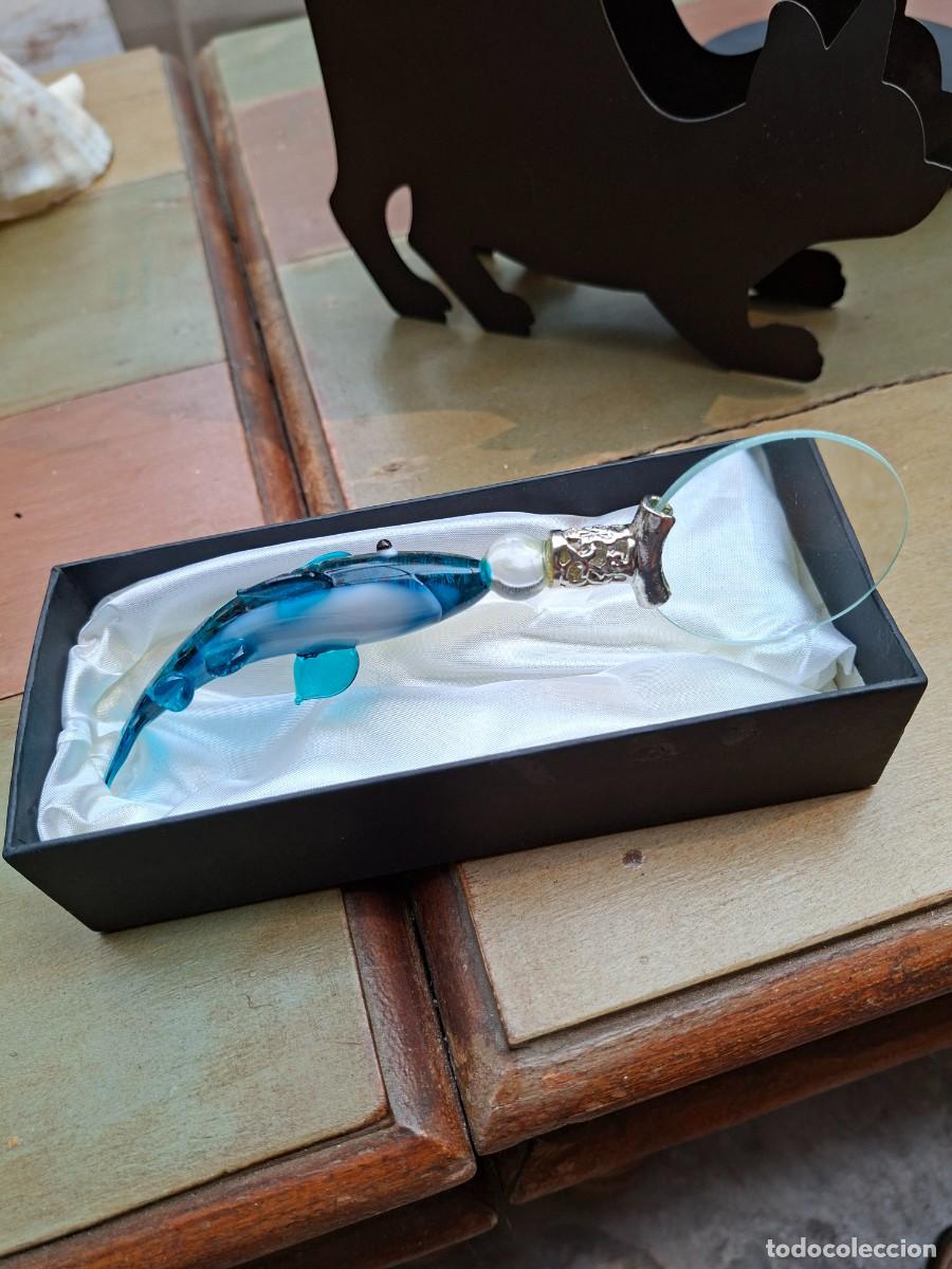 Antig&uuml;edades: Lupa con cristal de Murano