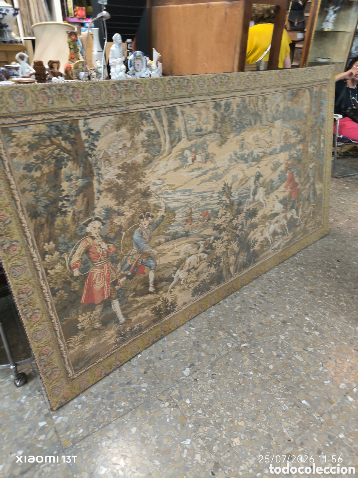 Antig&uuml;edades: Tapia antiguo JP Par&iacute;s motivo Caza
