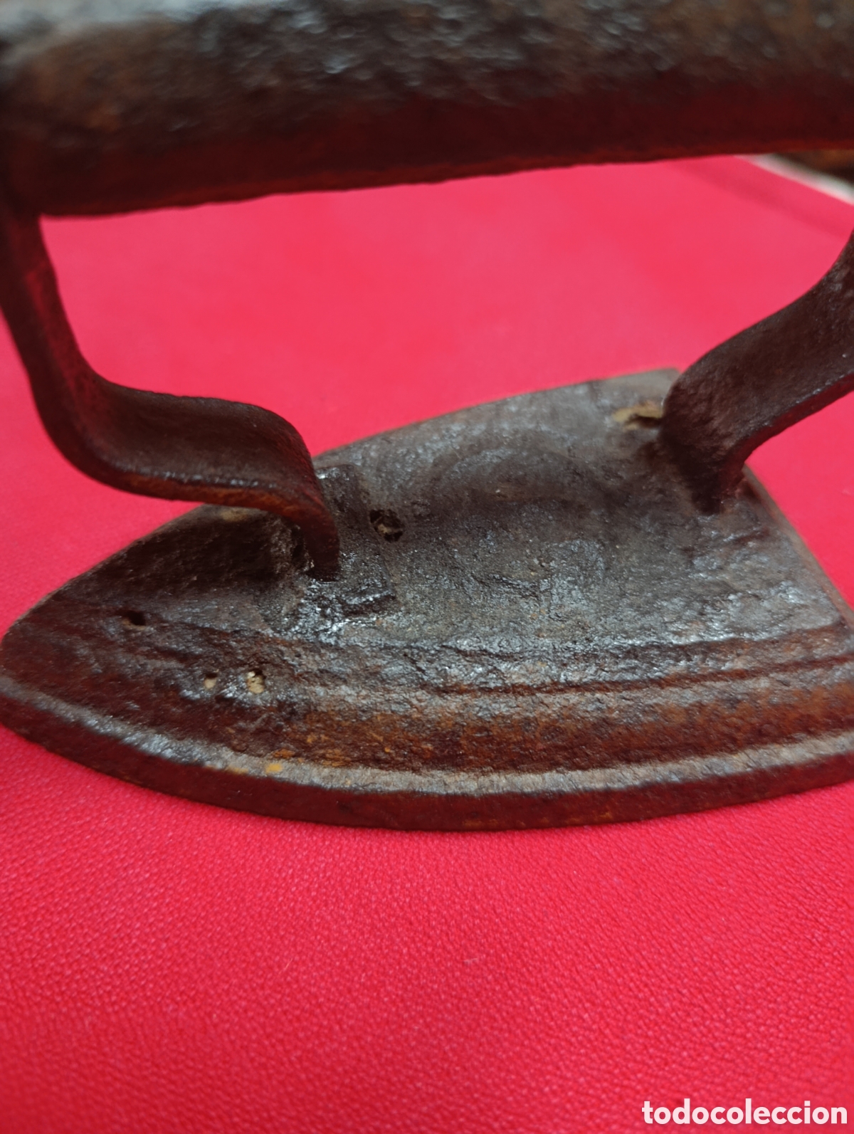 Antig&uuml;edades: Plancha antigua de hierro. - Foto 3