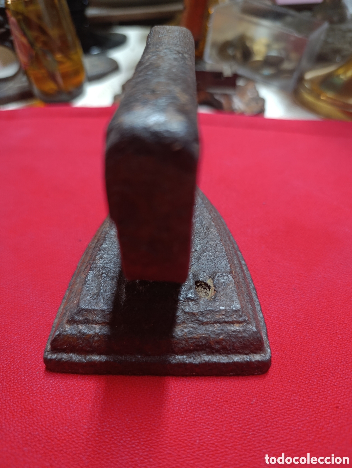 Antig&uuml;edades: Plancha antigua de hierro. - Foto 4