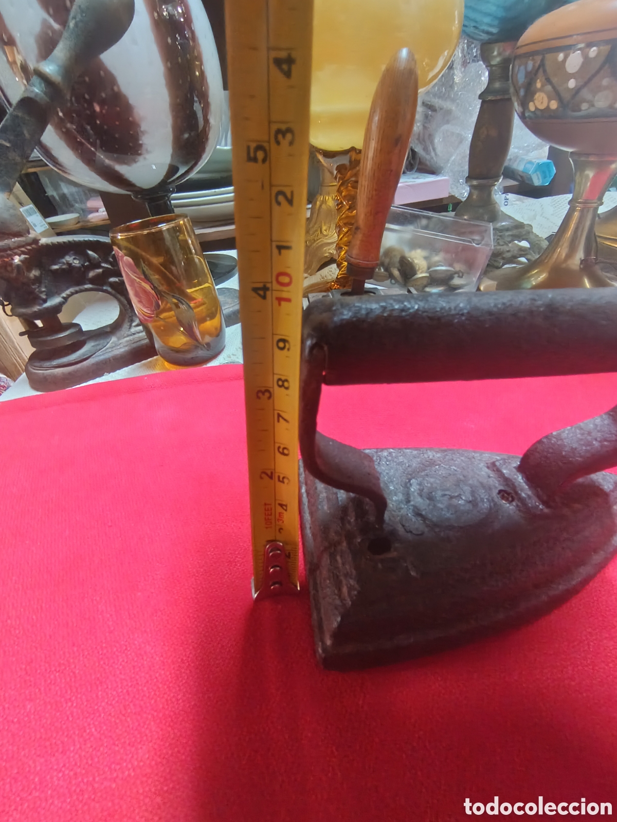 Antig&uuml;edades: Plancha antigua de hierro. - Foto 11