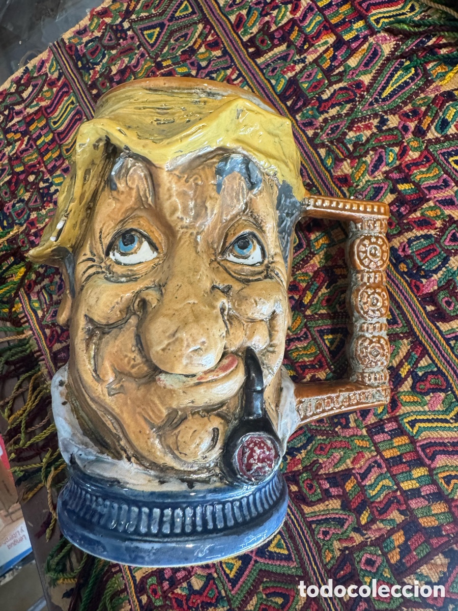 Antig&uuml;edades: Jarra de porcelana Capodimonte