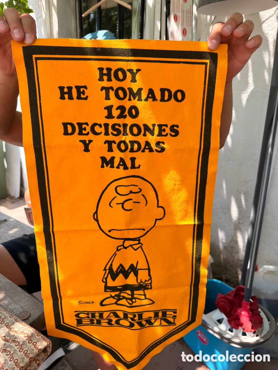 Antig&uuml;edades: Fieltro de charlie brown 1967