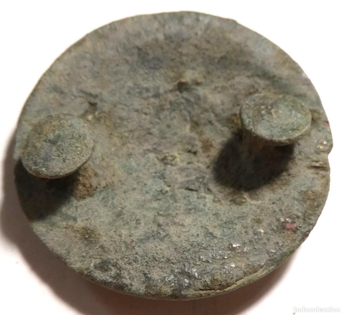 Antig&uuml;edades: PHALERA O APLIQUE DE BRONCE, mide 4,2 cm - Foto 2
