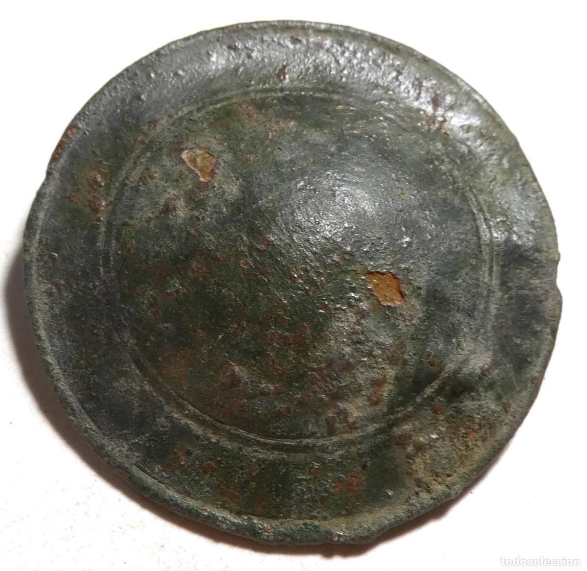 Antig&uuml;edades: PHALERA O APLIQUE DE BRONCE, mide 4,2 cm - Foto 1