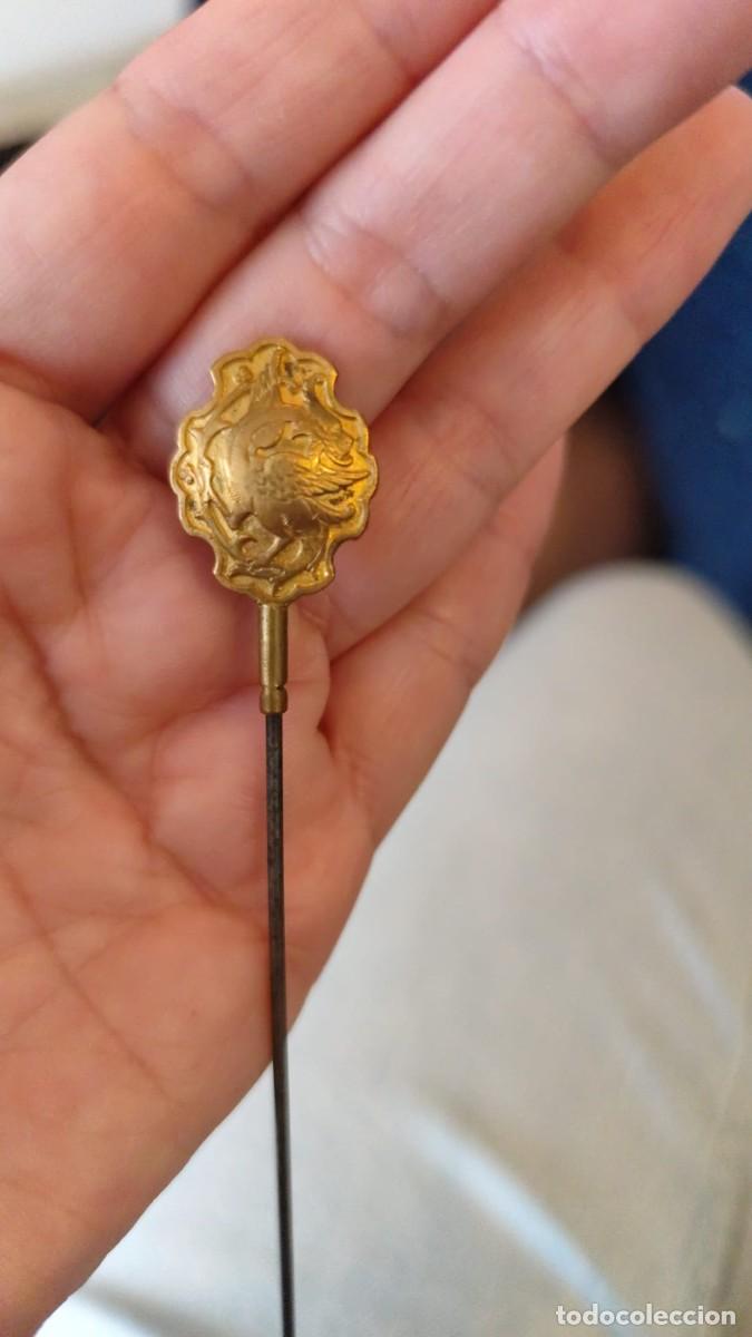 Antig&uuml;edades: Pin de sombrero antiguo, alfiler filigrana
