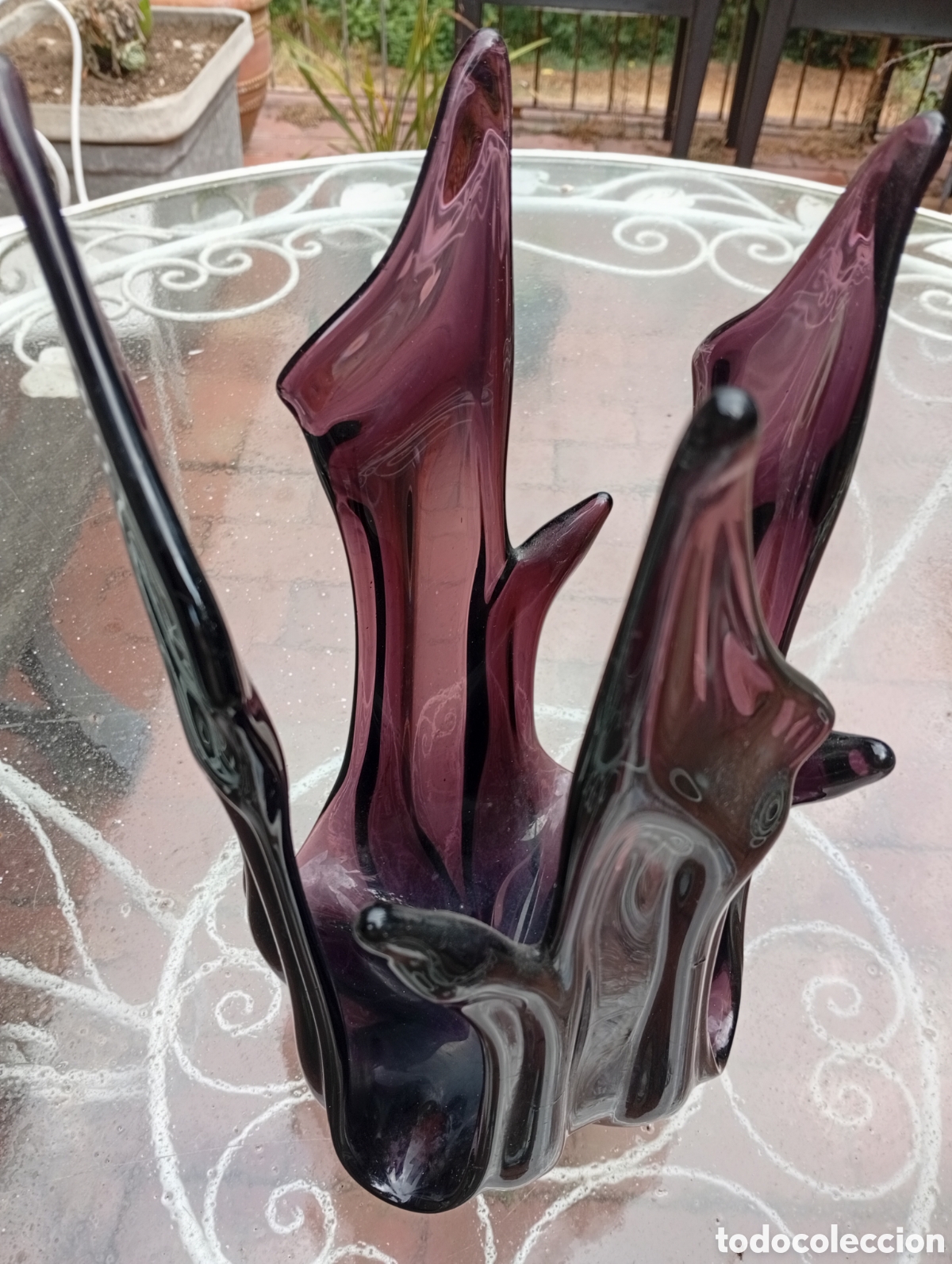 Antig&uuml;edades: Centro de mesa de cristal de murano - Foto 1