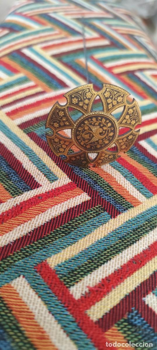 Antig&uuml;edades: Precioso pin o alfiler antiguo de sombrero o solapa filigrana