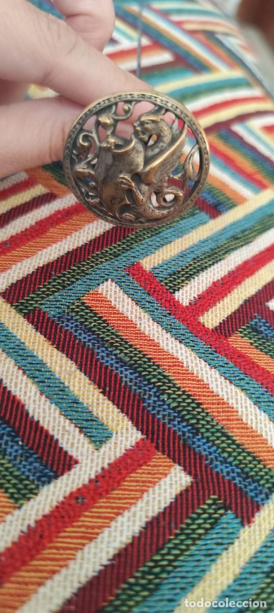 Antig&uuml;edades: Precioso pin o alfiler antiguo de sombrero o solapa filigrana