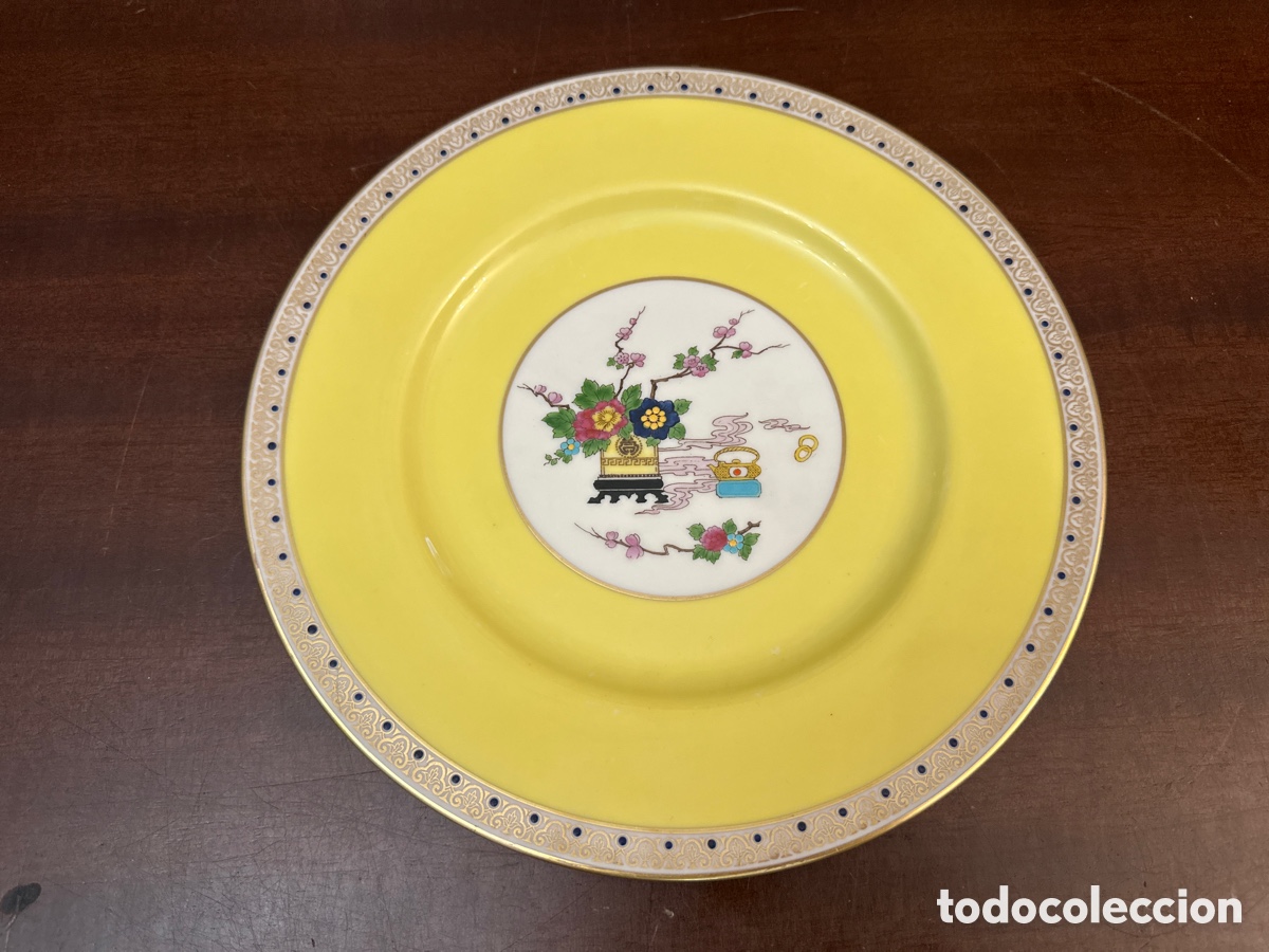 Antig&uuml;edades: PRECIOSO PLATO DE ALTA CALIDAD ESTILO CHINO. LENOX . NUTZLER BROTHERS. BALTIMORE USA