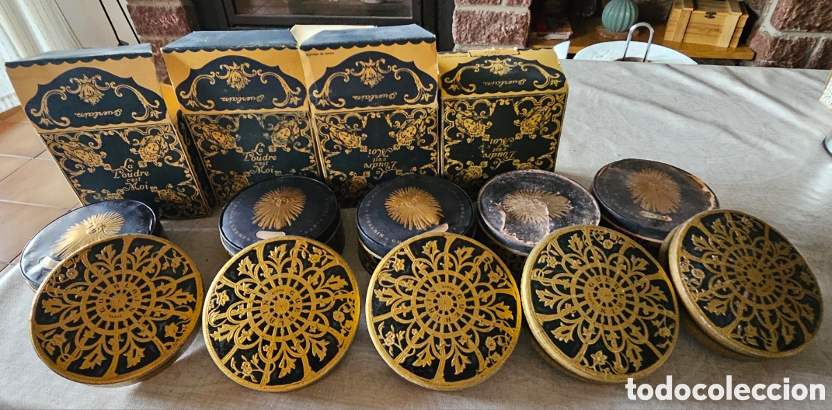 Antig&uuml;edades: Lote de polveras de la casa Guerlain antiguas - Foto 1