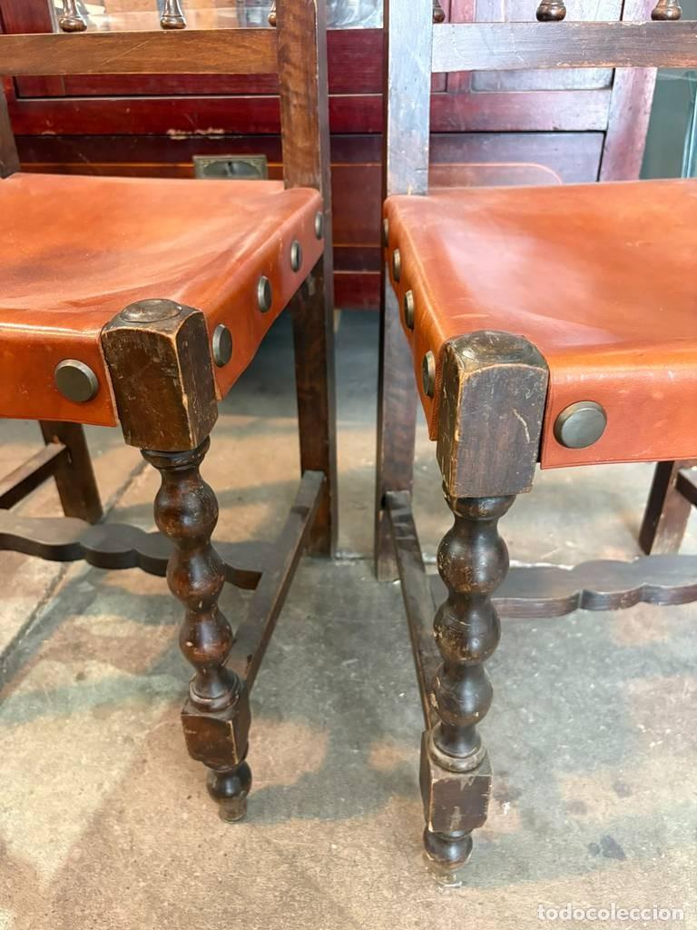 Antig&uuml;edades: PAREJA DE SILLAS CASTELLANAS - Foto 3