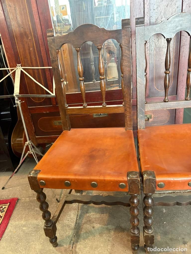 Antig&uuml;edades: PAREJA DE SILLAS CASTELLANAS - Foto 6