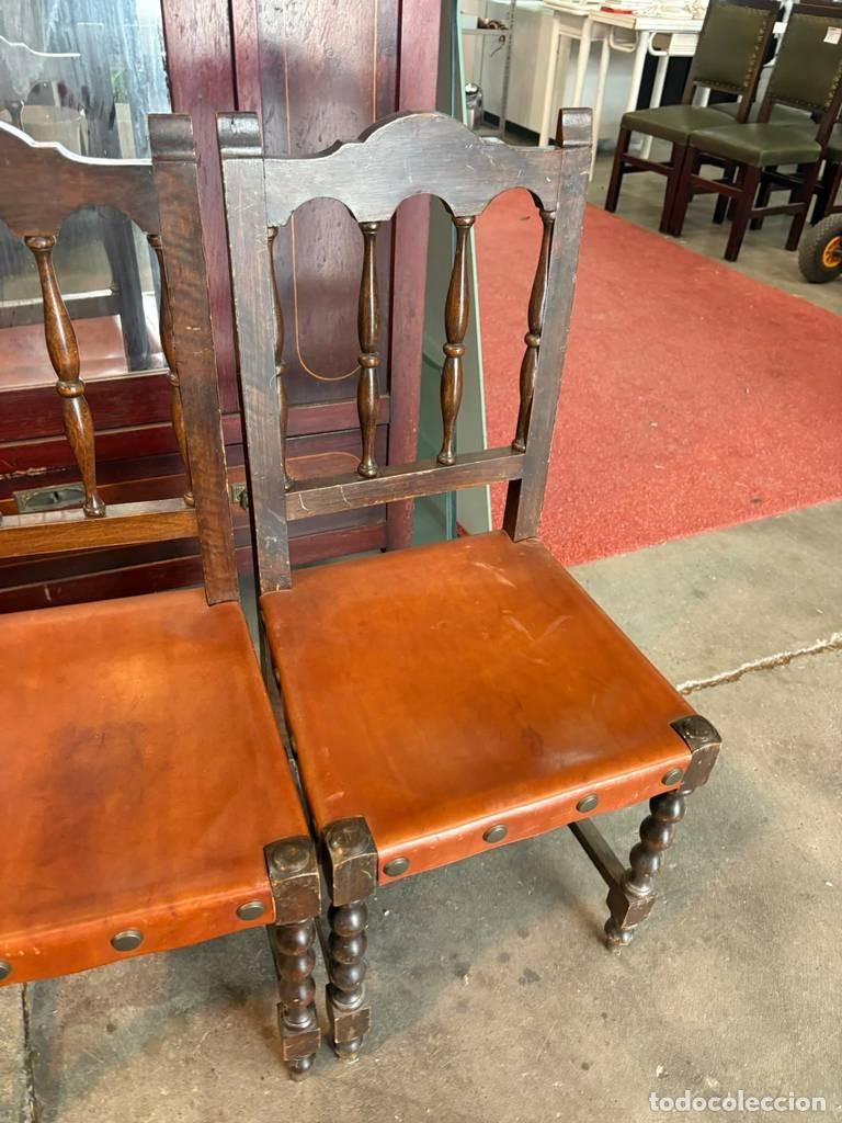Antig&uuml;edades: PAREJA DE SILLAS CASTELLANAS - Foto 7