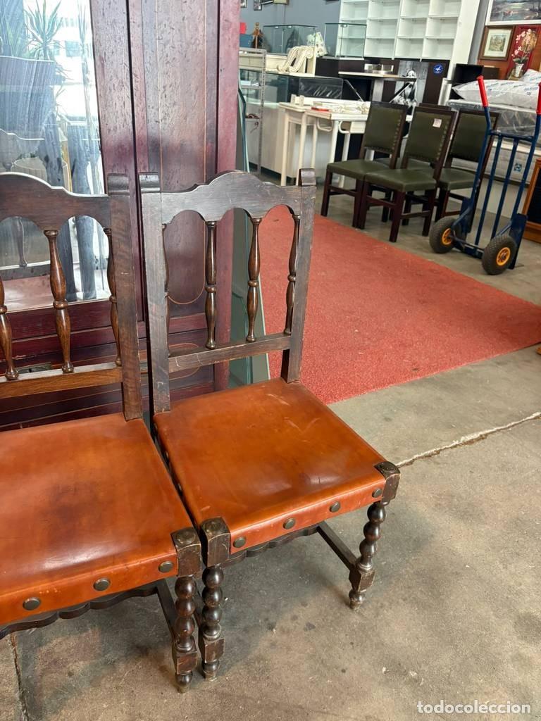 Antig&uuml;edades: PAREJA DE SILLAS CASTELLANAS - Foto 8