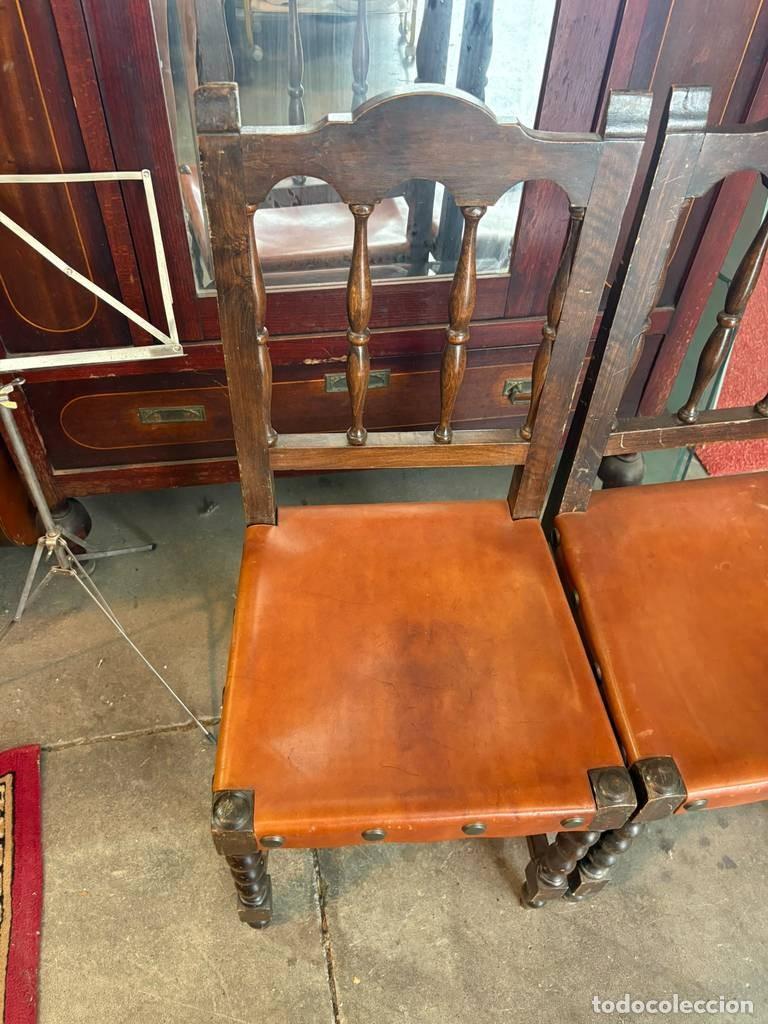 Antig&uuml;edades: PAREJA DE SILLAS CASTELLANAS - Foto 9