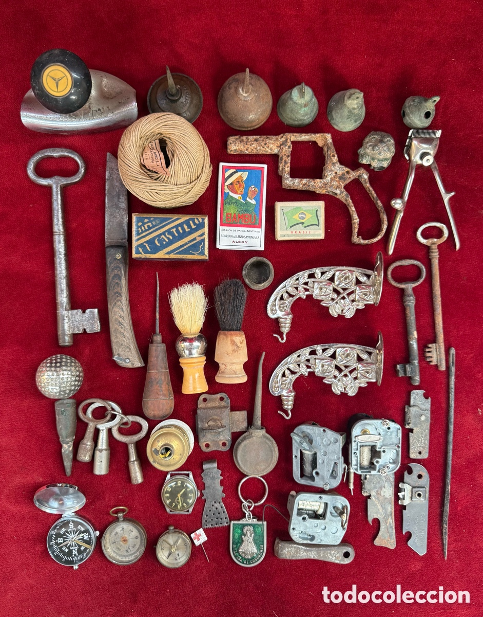 Antig&uuml;edades: Espectacular y gran lote de objetos peque&ntilde;os antiguos