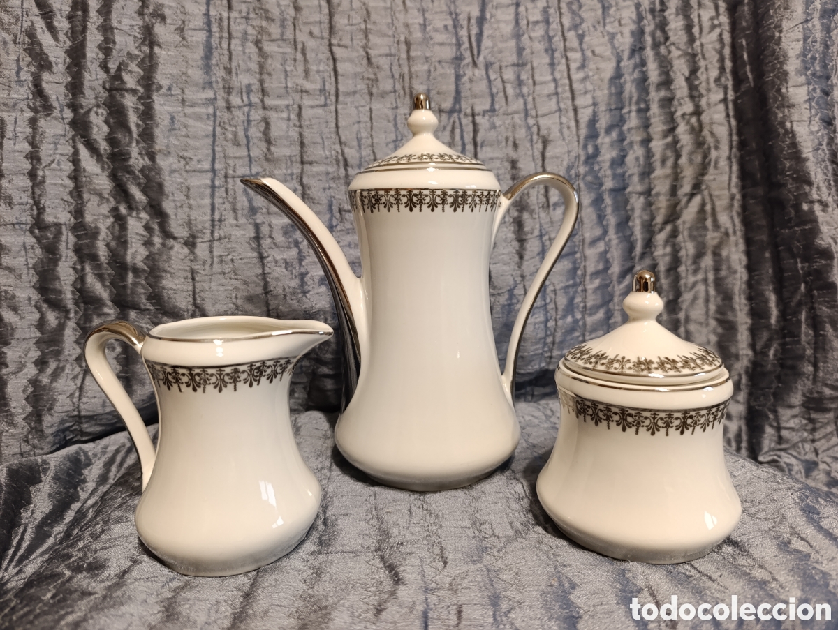 Antig&uuml;edades: Tres piezas Porcelana Riazor