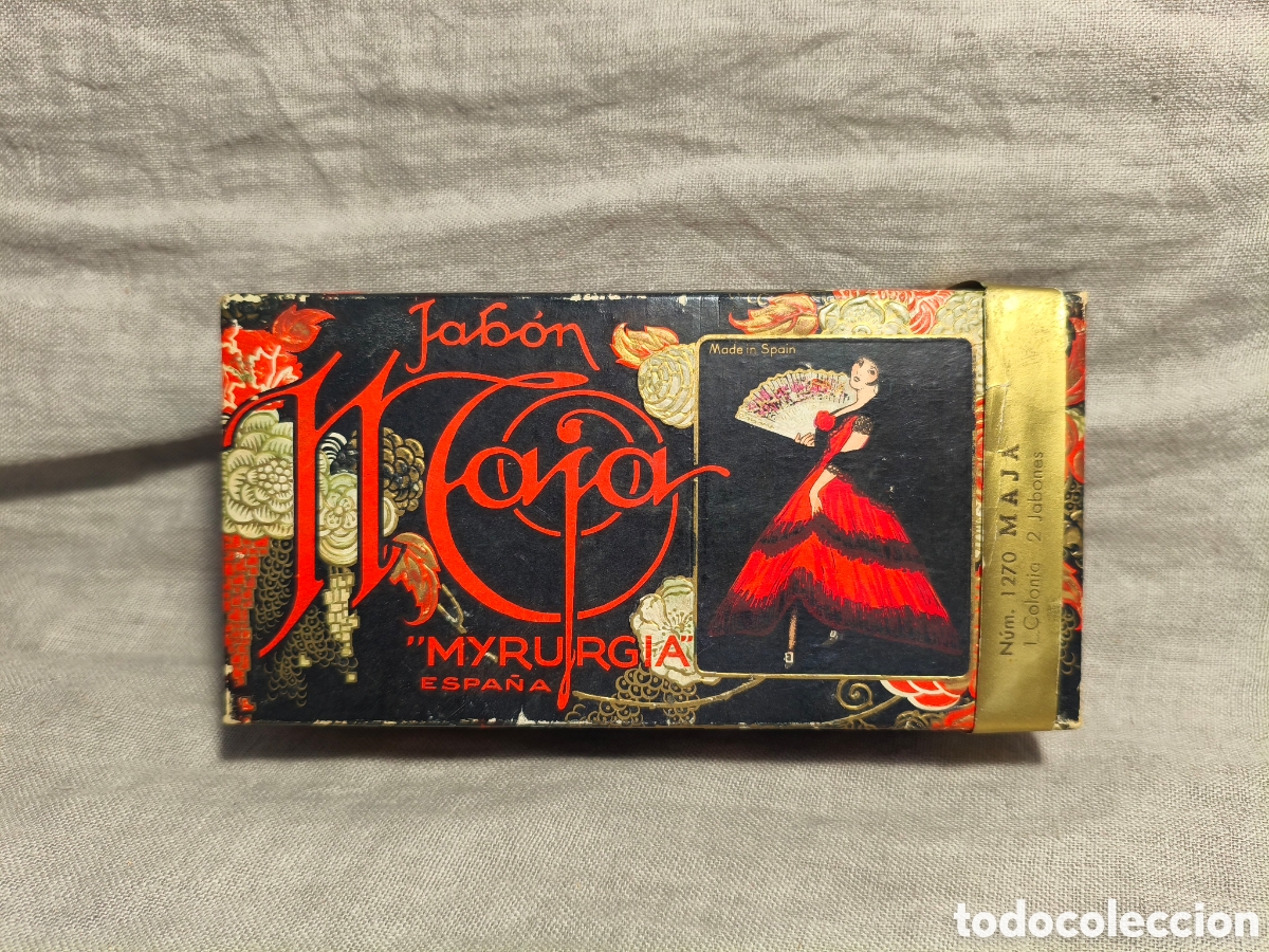 Antig&uuml;edades: CAJA DE JAB&Oacute;N VINTAGE MAJA, MYRURGIA