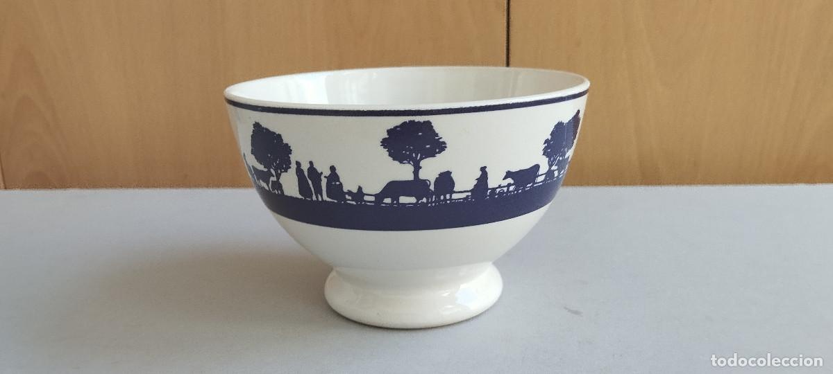 Antig&uuml;edades: Taza/Taz&oacute;n de loza - 13 cm de di&aacute;metro